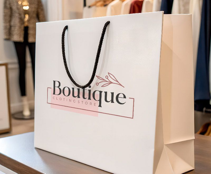Bolsa de lujo para tienda de ropa