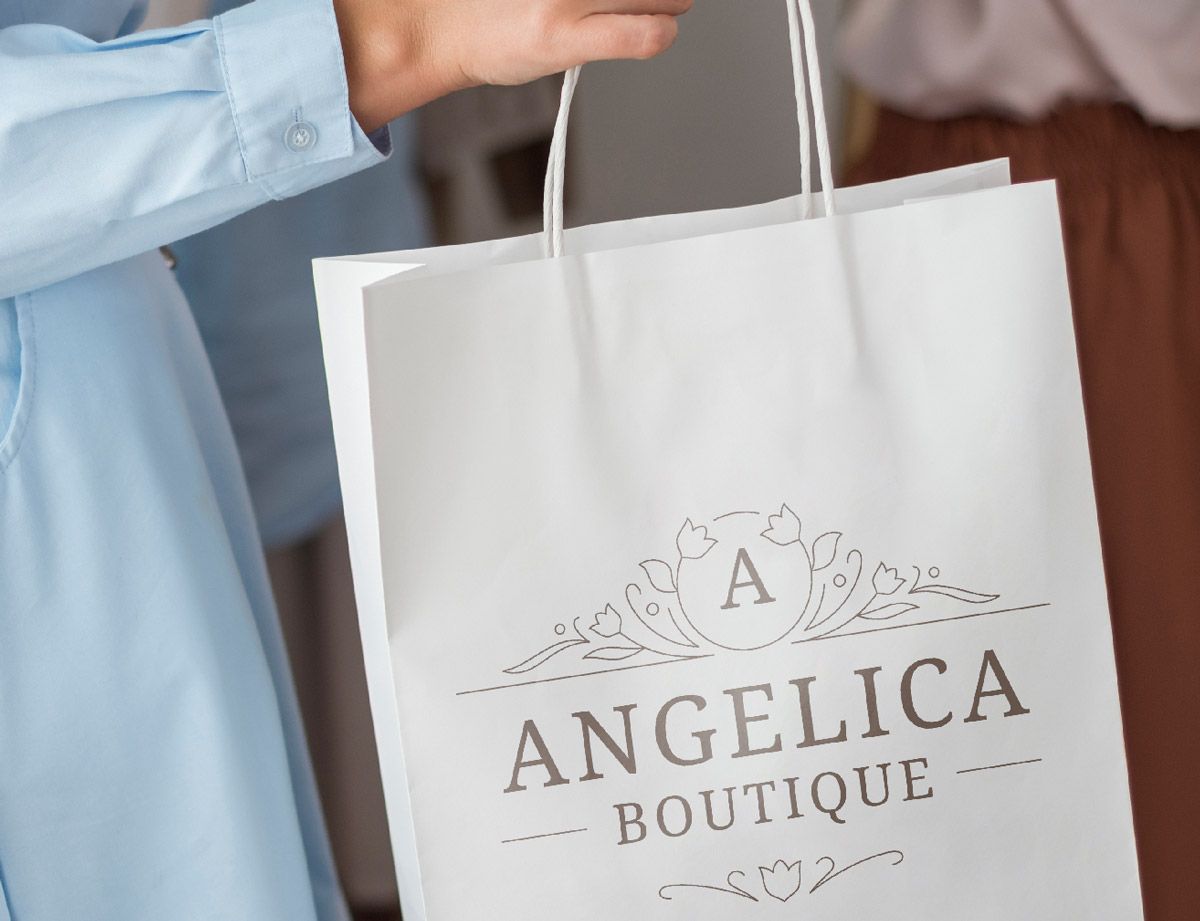 Bolsa de papel personalizada tienda de ropa